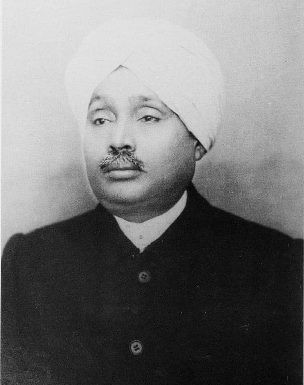 Portrait of Punjab Kesari Lala Lajpat Rai, former National President of the Akhil Bharat Hindu Maha Sabha