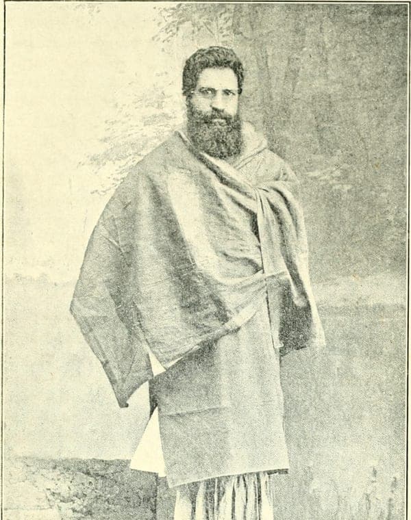Portrait of Swami Shraddhanand Saraswati, former National President of the Akhil Bharat Hindu Maha Sabha
